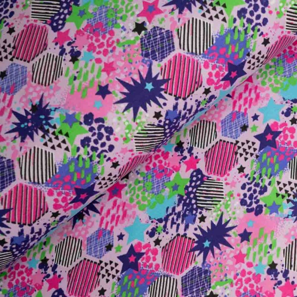 Sweat French Terry Kleckse rosa