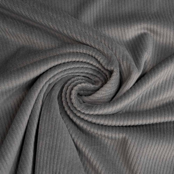 Feincord Jersey SOFT dunkelgrau