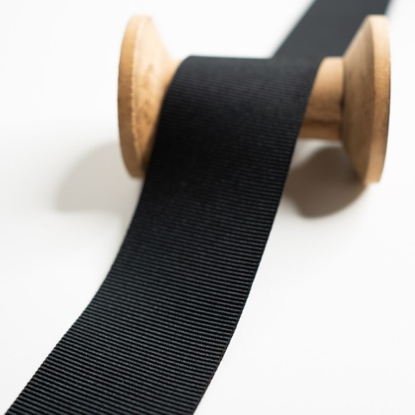 Ripsband 38mm schwarz