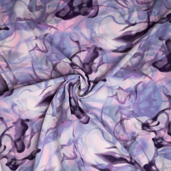 Chiffon Blusenstoff Aquarell lila