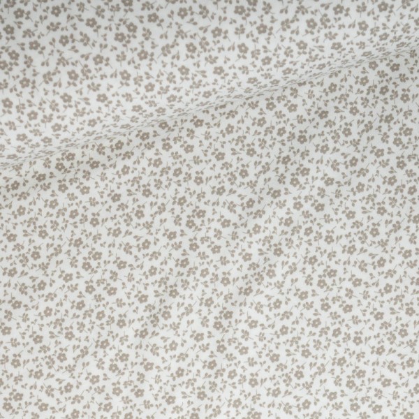 Baumwolljersey Streublümchen weiß