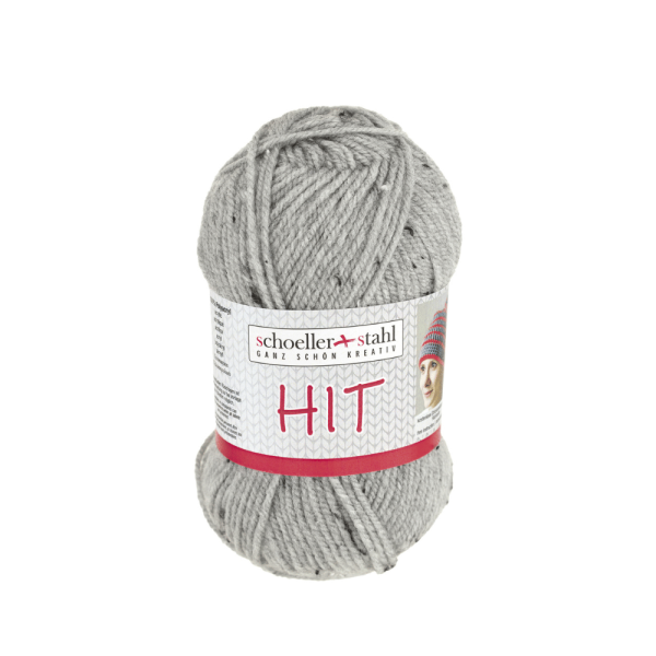 Schoeller + Stahl HIT Strickwolle tweed grau