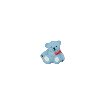 Prym Kinderknopf Bärchen 19mm hellblau