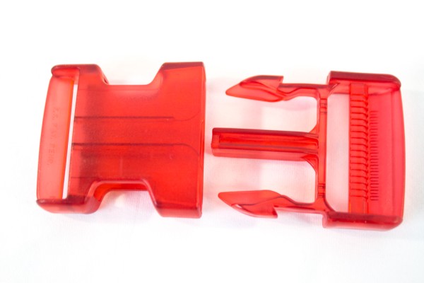 Rucksackschließe rot 40mm Kunststoff