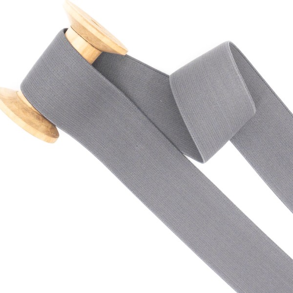 Gummiband 40mm SOFT grau