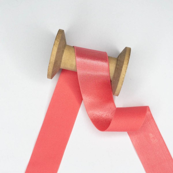 Satin Gummiband Deluxe coral