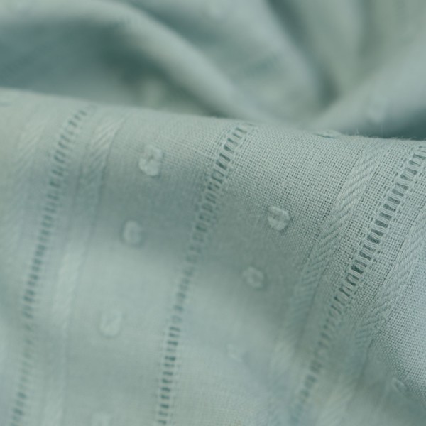 Voile Batist Baumwolle Dots pastellblau