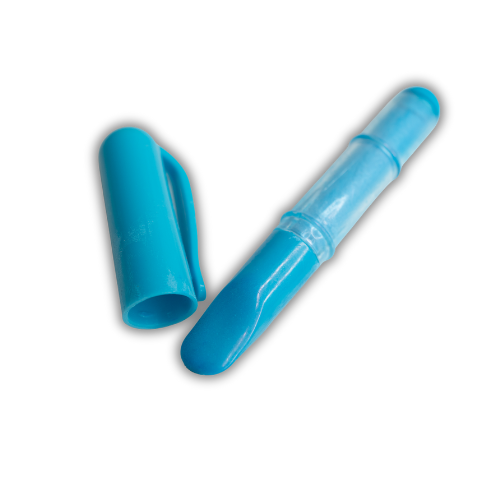 EvLis Kreiderad Stift mit Zahnrad hellblau