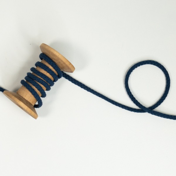 Kordel geflochten 6mm marineblau