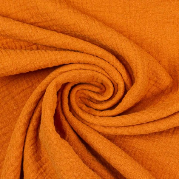 Bio-Musselin Double Gauze UNI curry