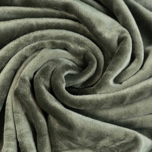 Velvet Samt-Sweat elastisch khaki