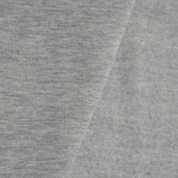 Winter Sweat Soft Brushed Lena hellgrau meliert