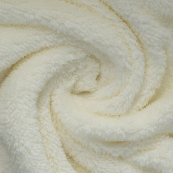 Teddyplüsch naturweiß