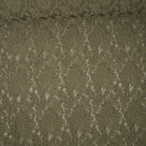 Elastische Spitze Amalia khaki