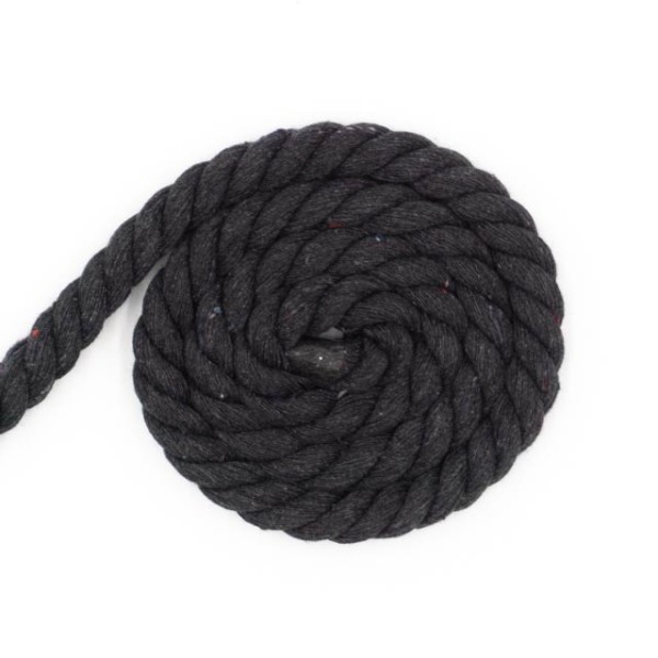 Soft Kordel 8mm gedreht anthra