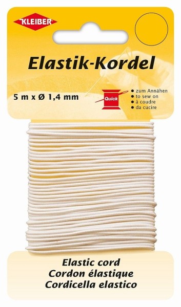 Kleiber Elastic-Kordel 1,4mm weiß