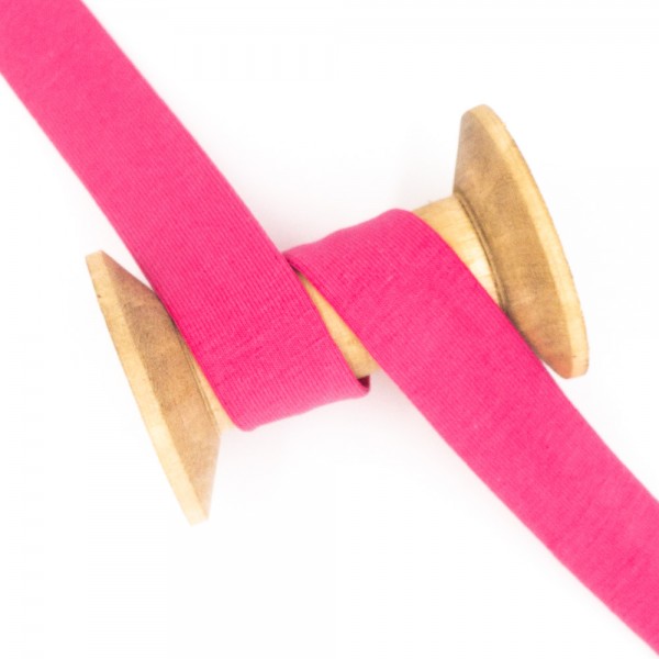 Jerseyschrägband Soft Uni pink