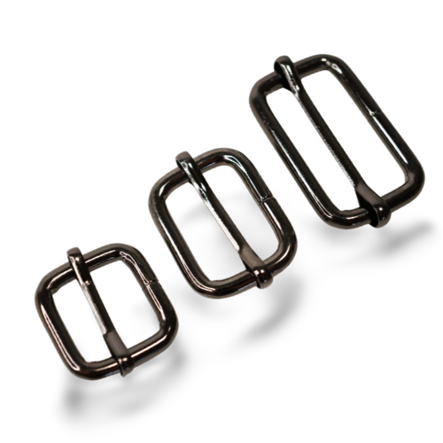 EvLis Metallschließe Massiv schwarz 20/25/40mm