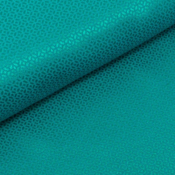 Jacquard Dekostoff Profiqualität petrolgrün