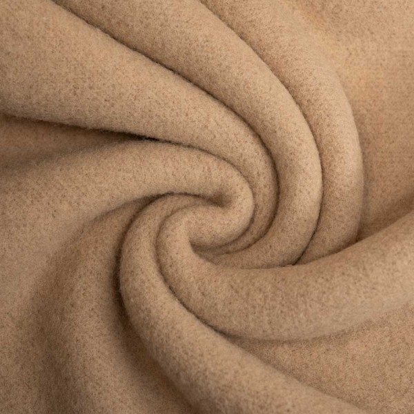 Woll Fleece flauschig beige