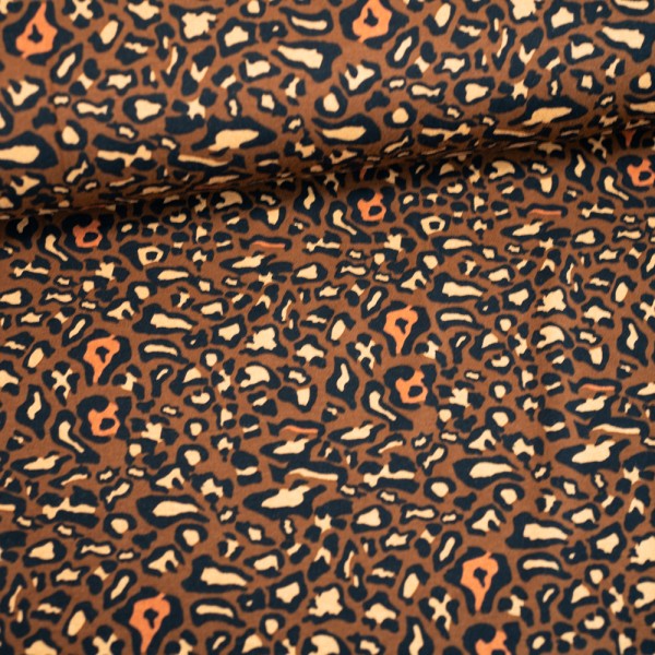 Viskosejersey Leo rehbraun