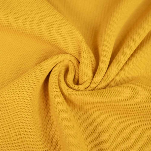Baumwoll Feinstrick Premium senfgelb