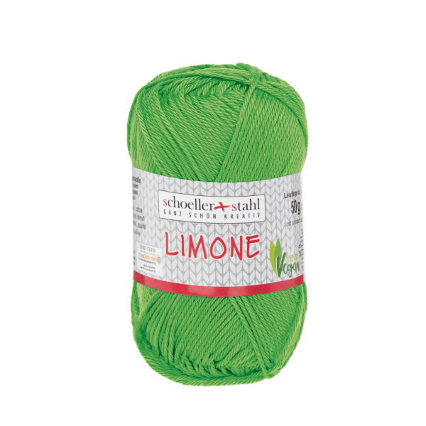 Strickgarn Baumwolle Limone kiwigrün