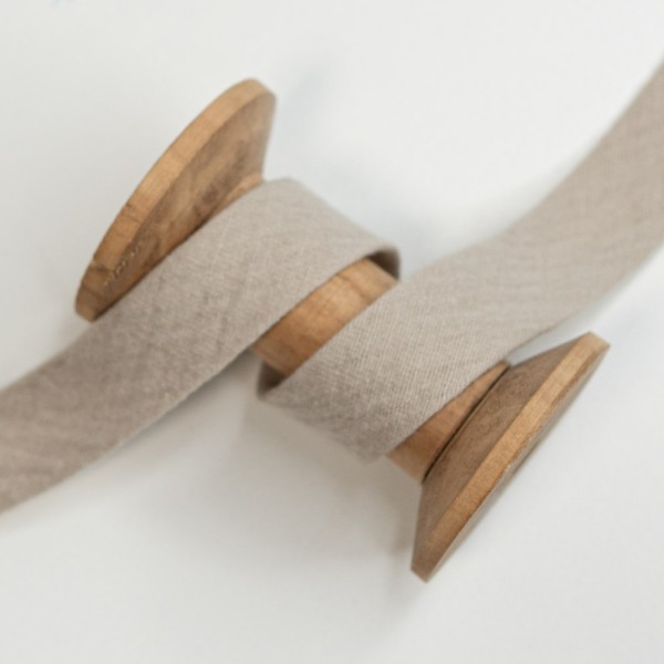 Musselin Schrägband Amelie 20mm beige