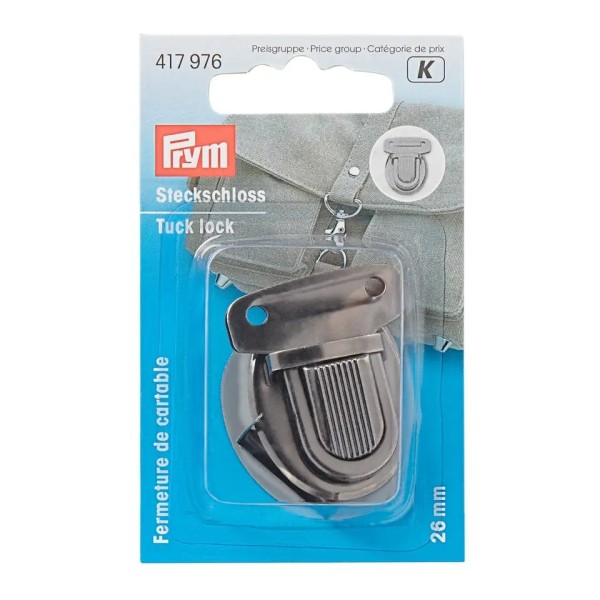 Prym Steckschloss 26mm altsilber