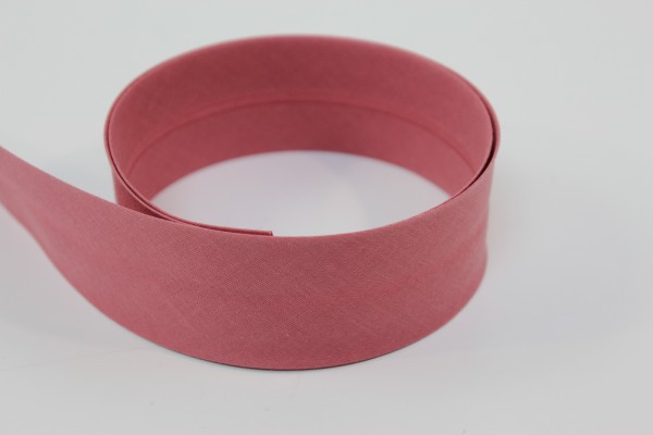 Schrägband 2cm oder 4cm breit vorgefalzt flamingo hell 40mm