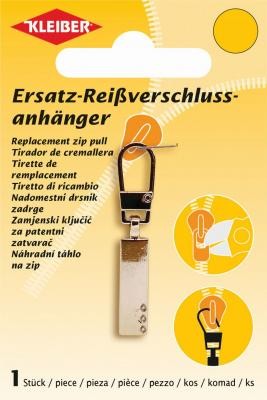 Kleiber Ersatz Reißverschlussanhänger silber