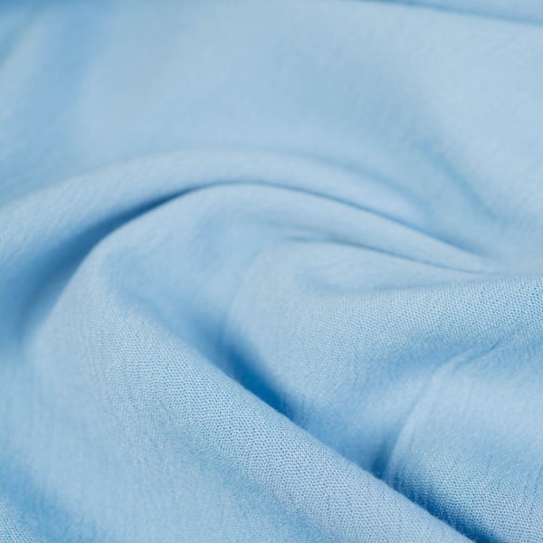 Viskosewebware Crinkle jeansblau hell