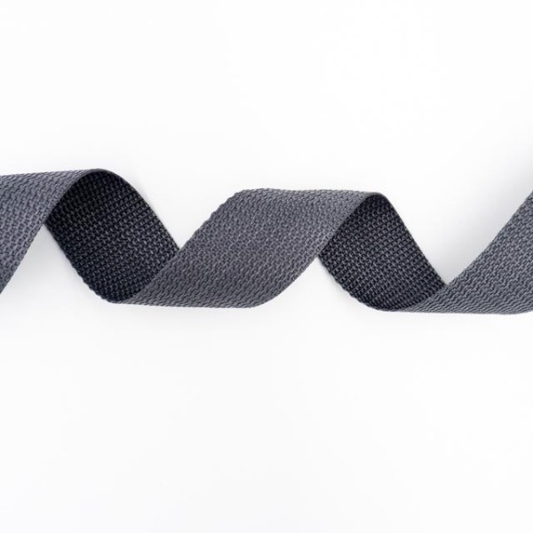 Gurtband Grobmaschig 40mm grau