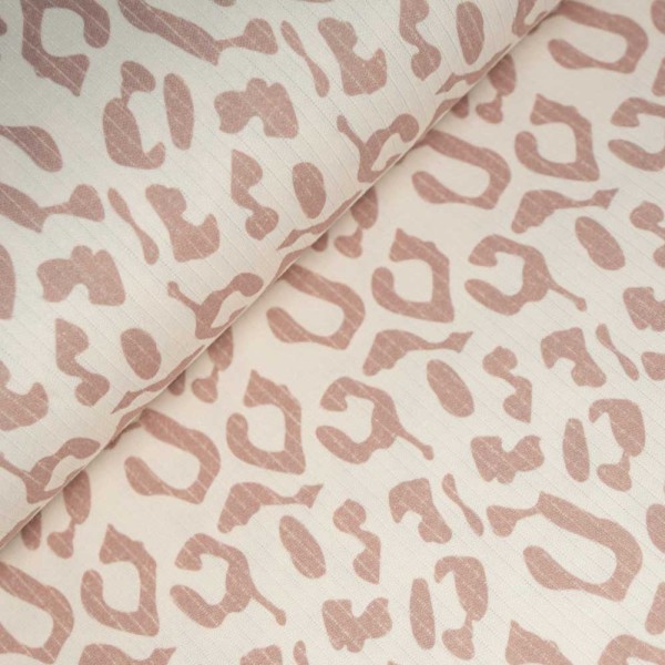 Ripp Baumwolljersey Leo mauve