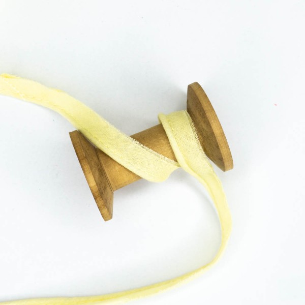 Baumwoll Paspelband Deluxe hellgelb
