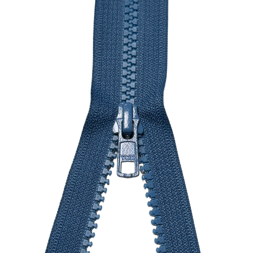 YKK teilbarer Reißverschluss Jacken Krampe jeansblau