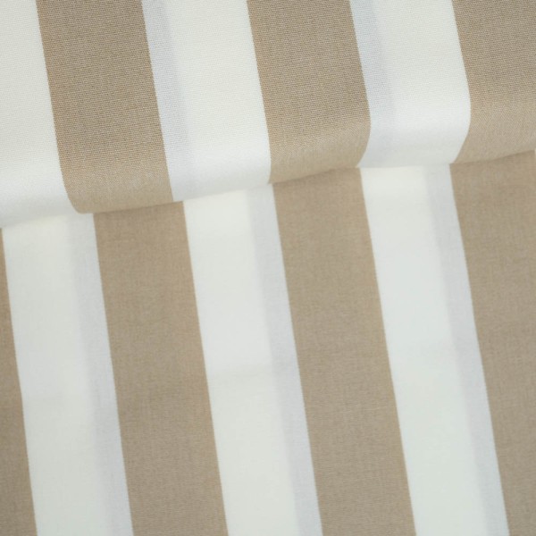 Canvas Teflonbeschichtet Streifen beige