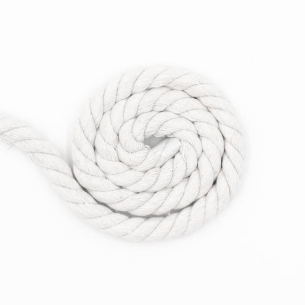 Soft Kordel 10mm gedreht weiß