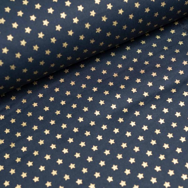 Baumwollwebware Mini Stern Glam navy