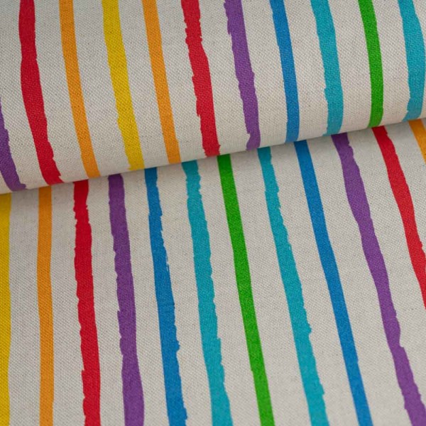 Canvas Rainbow Streifen natur