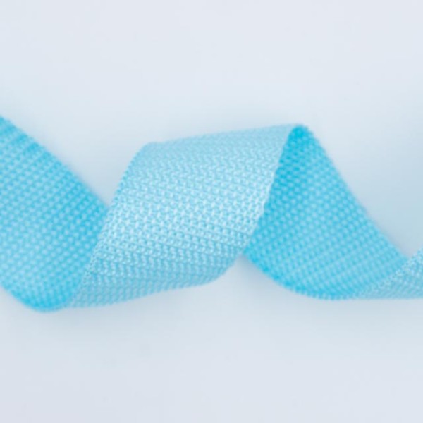 Gurtband Grobmaschig 40mm hellblau