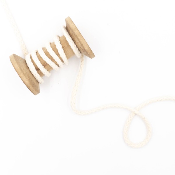 Kordel geflochten 6mm ecru