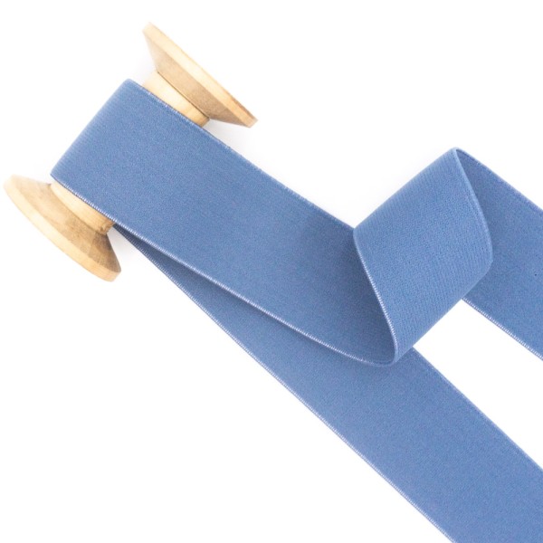 Gummiband 40mm SOFT jeansblau