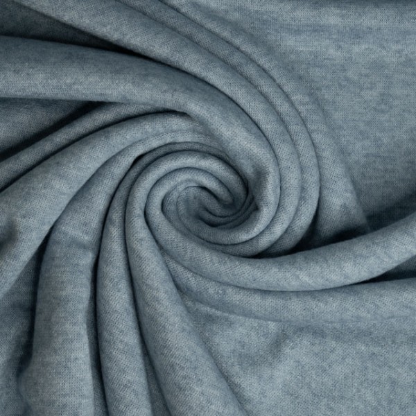 Strickjersey Cuddly Soft Meliert dusty blue