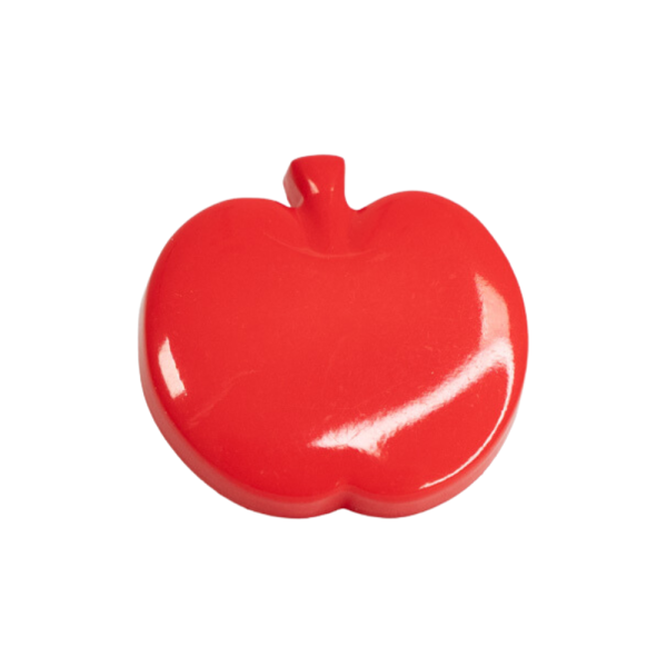 Kinderknopf Apfel 14mm rot