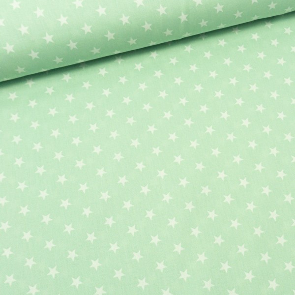 Edle Baumwollwebware Sterne mint