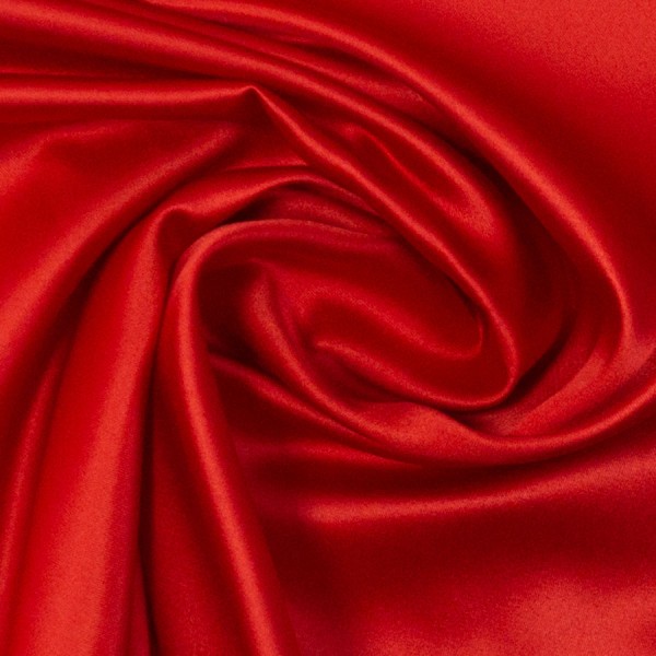 Satin Stretch Glänzend Uni rot