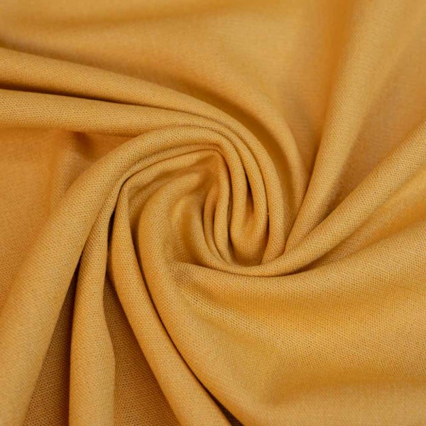 Viskose Leinen Stretch senfgelb