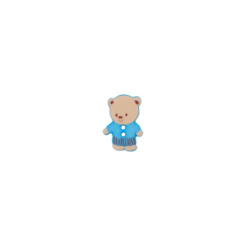 Prym Kinderknopf Bärenkind 15mm blau