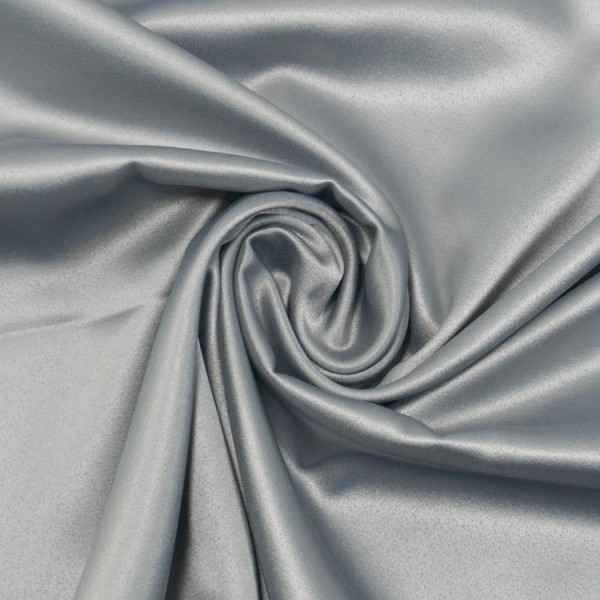 Satin Stretch Glänzend Uni silber